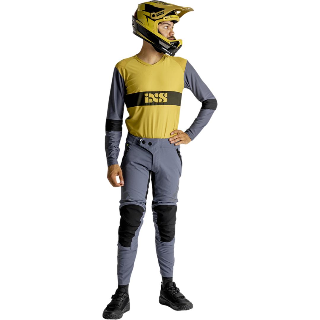 Thumbnail - iXS, Herren, Velotrikot, Trigger EVO long sleeve Jersey (XL), Grau, Gelb, XL