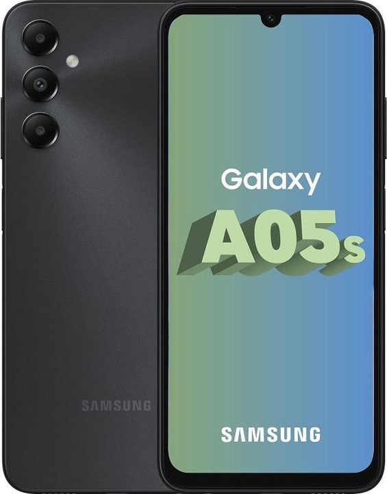Actual product image Samsung Galaxy A05s (64 GB, Black, 6.72", Dual SIM, 50 Mpx, 4G)