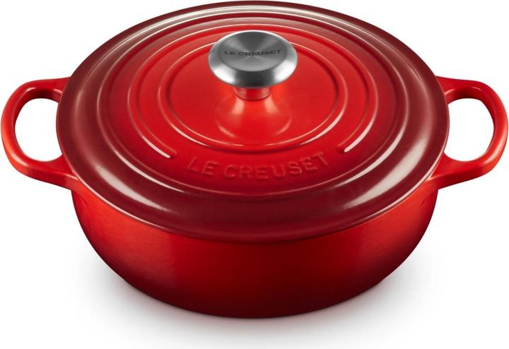 Image du produit Le Creuset Sauteuse Sig 24 cm Rouge Cerise (Casserole, Poêle à frire, Fonte, 24 x 14.70 cm)