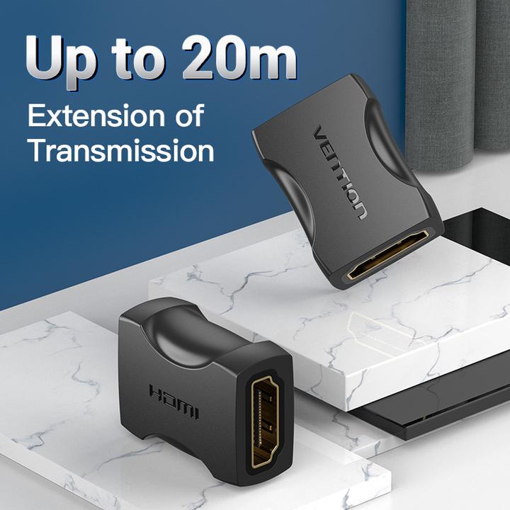 Produktbild Vention HDMI (female) to HDMI (female) Adapter AIRB0 4K, 60Hz, (black) (HDMI, 2.20 cm)