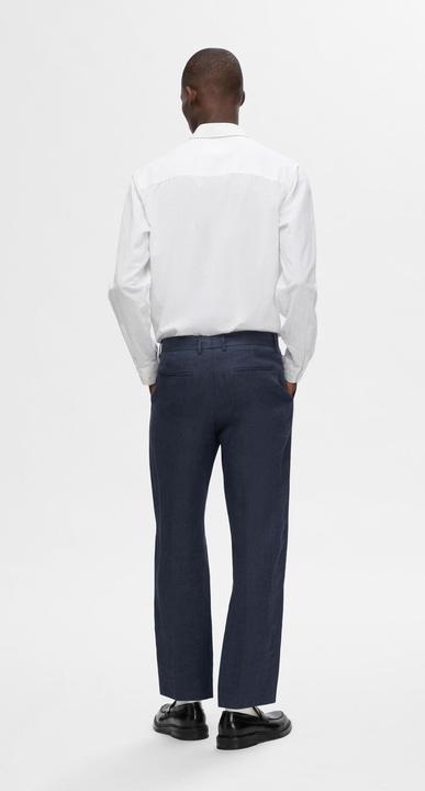 Immagine prodotto Selected Homme Pantaloni da abito in lino dalla vestibilità regolare (46)