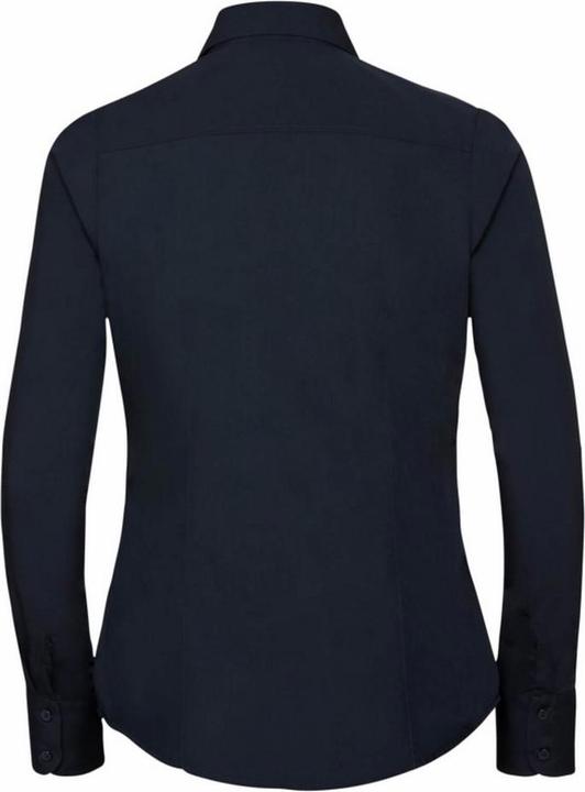 Produktbild Russell Collection Popelin Bluse Hemd Langarm pflegeleicht tailliert (L)