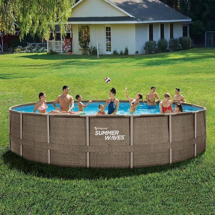 Productafbeelding Summer Waves Zwembad Donker Triple Bweave Elite Frame 610X122 Cm (610 x 122 cm)