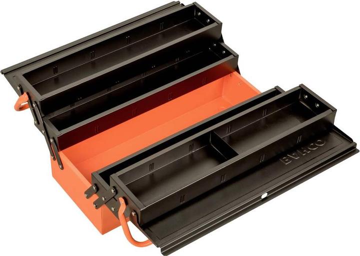 Actual product image Bahco Cantilever tool box, metal, with 5 compartments, 215 mm × 225 mm × 570 mm, 12 kg