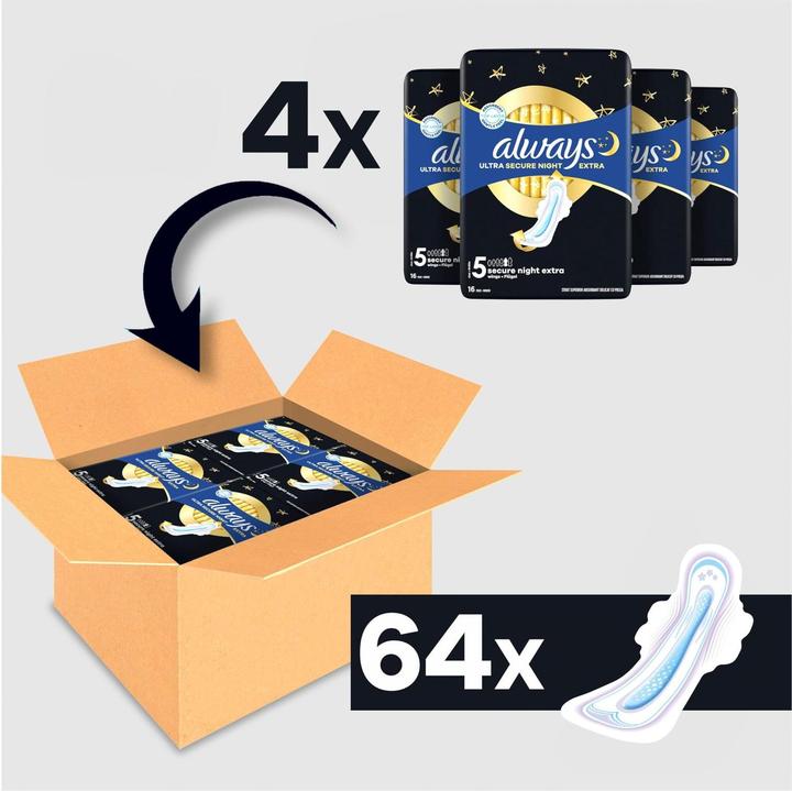 Produktbild Always Ultra Secure Night Extra (64 x)