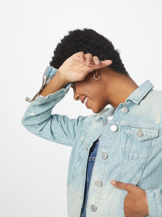 Actual product image True Religion Destroyed Wash Denim Jacket (XS)