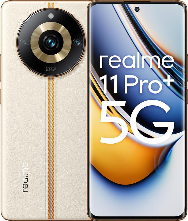 realme 11 Pro+ (512 GB, Zonsopgang Beige, 6.70", Dubbele SIM, 5G)