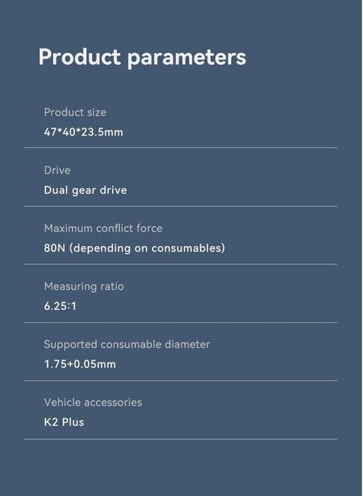 Image du produit Creality K2 Plus Extruder Kit