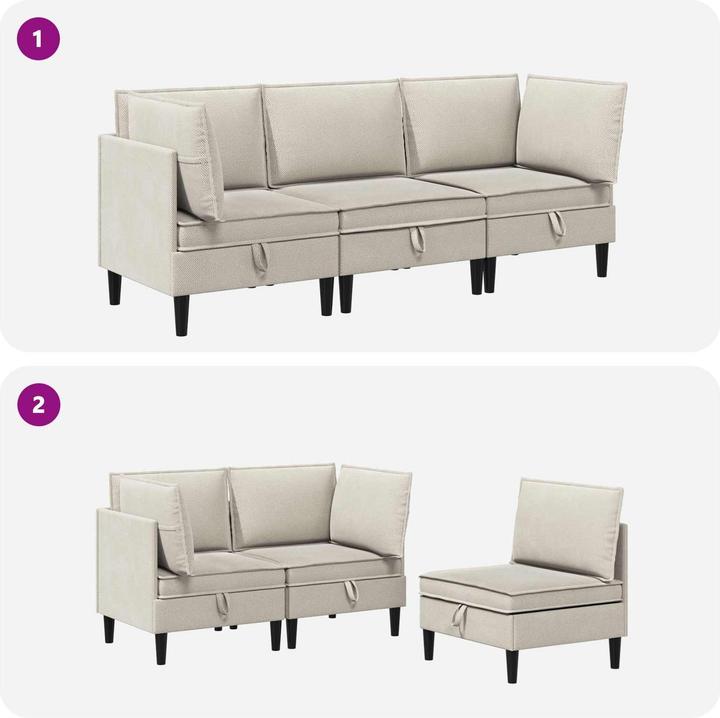 Actual product image vidaXL Wohnzimmergarnitur (210 x 70 x 82 cm)