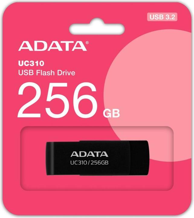 Actual product image Adata UC310 256GB (black, USB-A 3.2 Gen 1) (256 GB, USB-A)