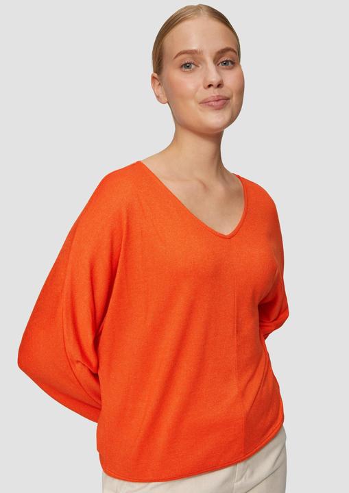 Actual product image S.Oliver T-Shirt Langarmshirt mit Fledermausärmeln und breitem Bund (44)