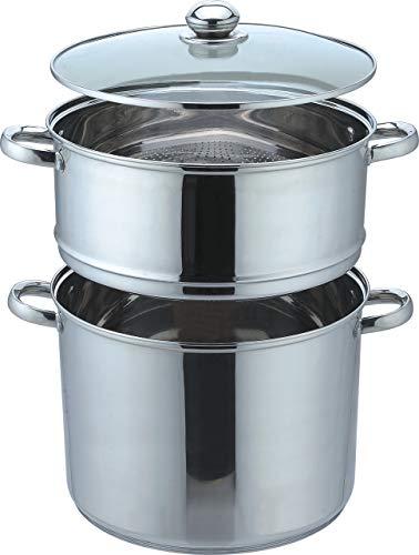 Image du produit Kamberg Marmite de couscous (22 cm, Casserole, Acier inoxydable)