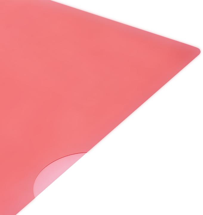 Actual product image Elba Premium document holder, DIN A4, PVC, crystal clear, red, 25-piece document-proof, transparent (A4, 1x)