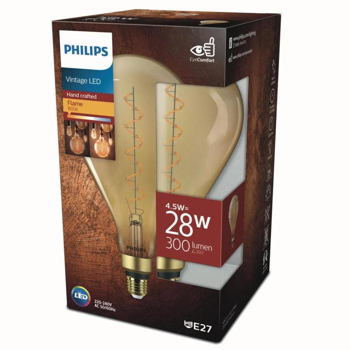Produktbild Philips LED EyeComfort (E27, 4.50 W, 300 lm, 1 x, F)