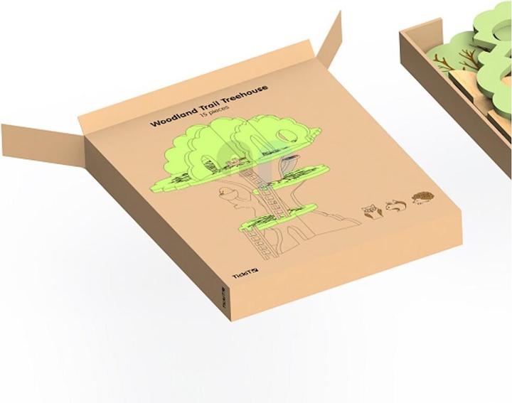 Image du produit TickiT Maison dans l'arbre en bois (15 pièces)