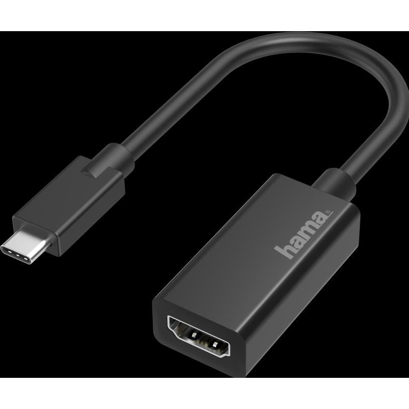 Thumbnail - Hama USB-C auf HDMI (HDMI), Data + Video Adapter, Schwarz