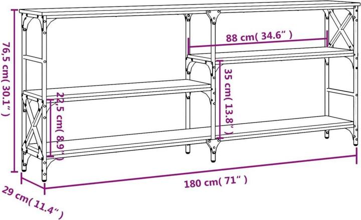 Image du produit vidaXL Konsolentisch (180 x 29 x 76.50 cm)