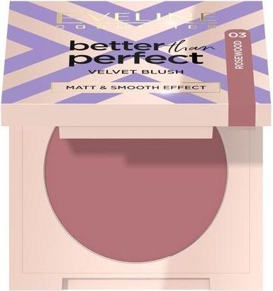 Actual product image Eveline Better Than Perfect Velvet Blush Pressed Rose 03 (03)
