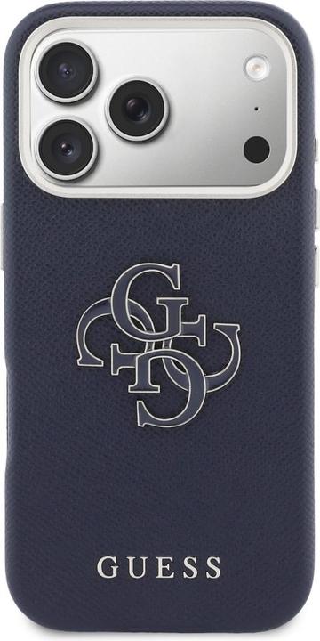 Produktbild Guess - Hardcase Resin Logo (GUHCP17L5PS4RGGB) - iPhone 17 Pro - Blue (Apple iPhone 17 Pro)