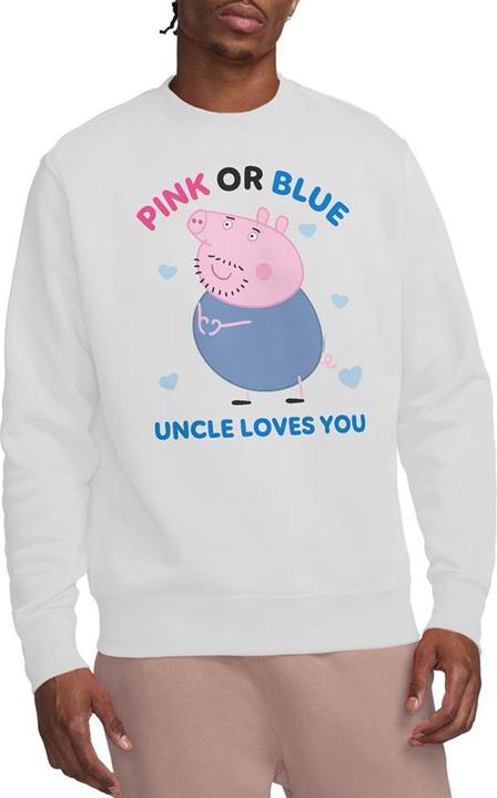 Immagine prodotto Peppa Pig Pink Or Blue Uncle Pig Loves You Felpa Adulto Unisex (L)