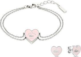 Lacoste Incantevole set di gioielli in acciaio per donna (bracciale. orecchini) 2070031