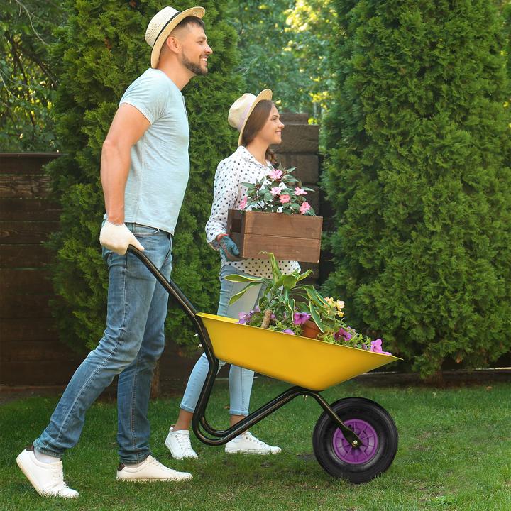 Actual product image Relaxdays 2x wheelbarrow wheel