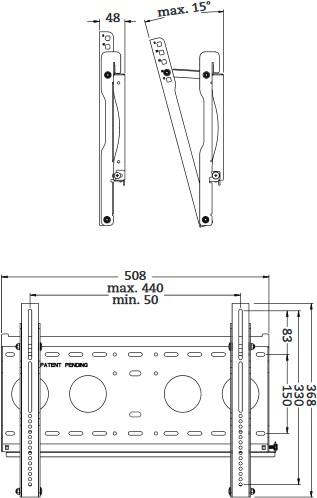 Produktbild AG neovo Ag TV-Wandhalterung (Wand, 128 kg, 32" - 65")