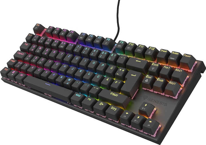 Actual product image Genesis Wired gaming keyboard THOR 303 TKL black (DE, Cable)