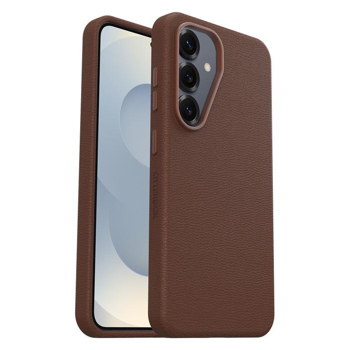 OtterBox Symmetry Cactus Leather (Samsung Galaxy S25), Smartphone Hülle, Braun