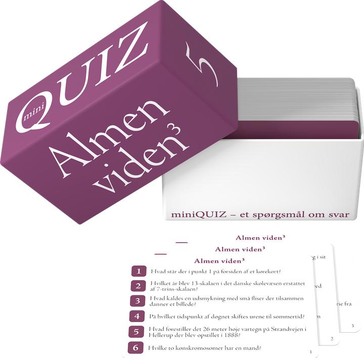 Immagine prodotto Game miniQUIZ - Almen viden 3 (Danese)
