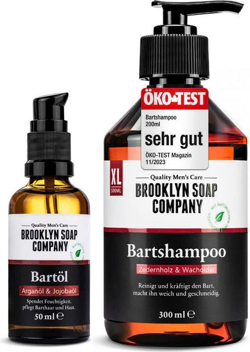 Produktbild Brooklyn Soap Company Bartpflege-Set mit Bartöl & Bartshampoo (300 ml)