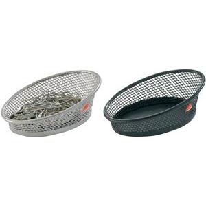 Thumbnail - Alba, Büroklammer, Klammernspender MESHCLIP, aus Drahtmetall, schwarz Masse: (B)105 x (T)40 x (H)60 mm, aus hochwerti (1...