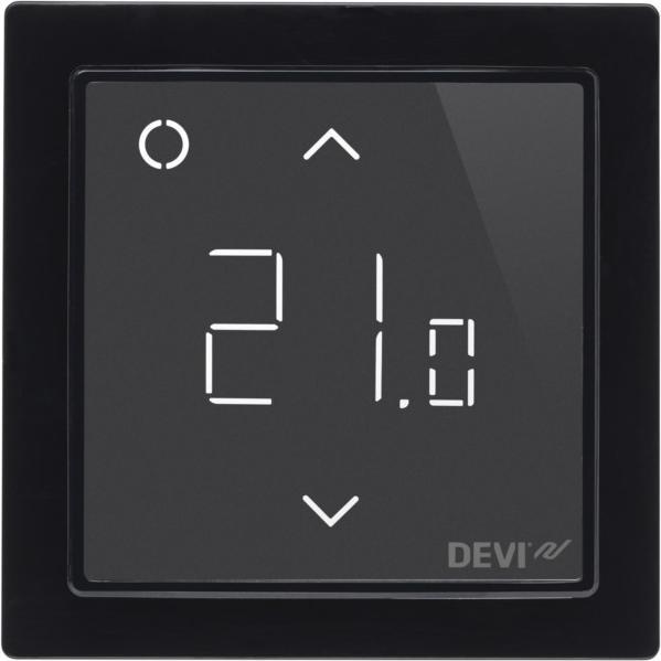 Danfoss Raum- und Bodenthermostat 140F1143 (140F1143), Thermostat, Schwarz