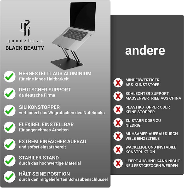 Produktbild Good2have Aluminium Laptopständer