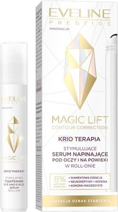 Actual product image Eveline Cosmetics Stimulating Serum for Tightening Skin Under Eyes and Eyelids in Roll-on Form