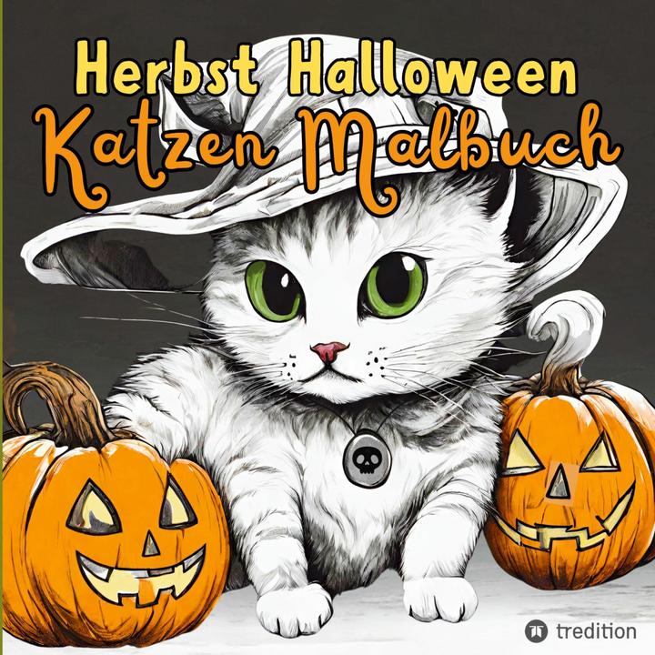 Image du produit Kooper:Livre à colorier Chat Halloween Automne K