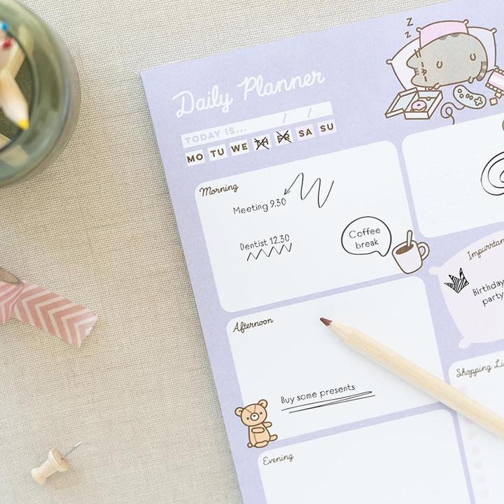 Actual product image Pusheen - Daily planner from the Moments collection, 54 A5 pages (A5)