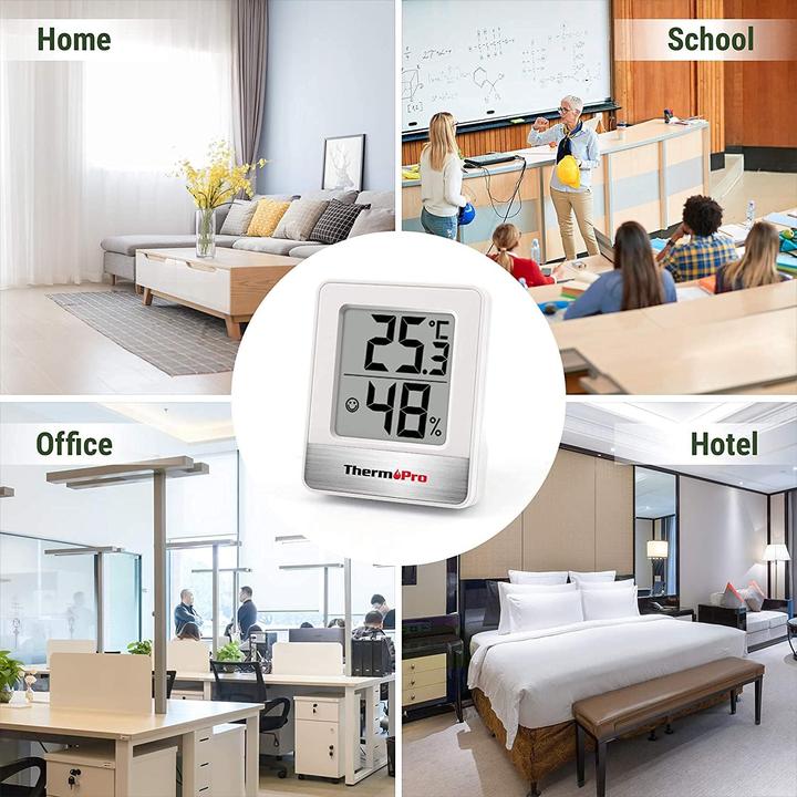 Produktbild ThermoPro 3er-Set Mini Thermo-Hygrometer TP49W-3