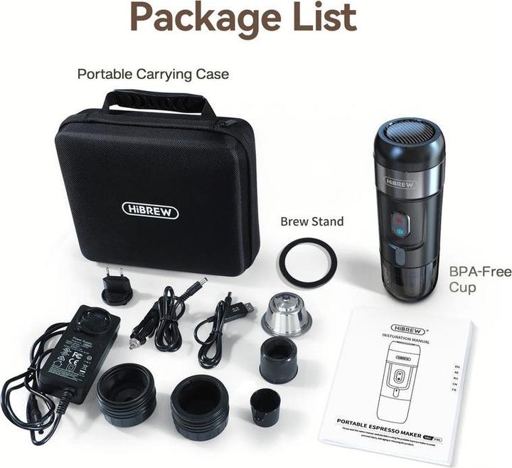 Actual product image HiBREW H4A Portable coffee machine