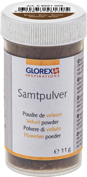 Produktbild Glorex Samtpulver 11 g, Braun