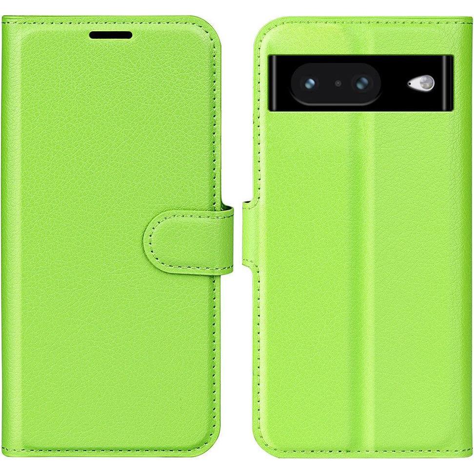 Cover-Discount Google Pixel 8 - Leder Etui Hülle grün (Google Pixel 8), Smartphone Hülle, Grün