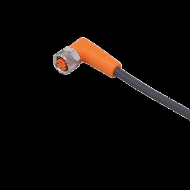 Actual product image IFM electronic Cable socket angled EVC145 M8, 3p Assembled sensor-actuator cable 4021179249638