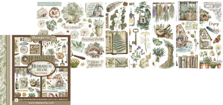 Produktbild Stamperia Rub On Sortiment "Herbarium Silvae" (15.60 x 15.60 cm)