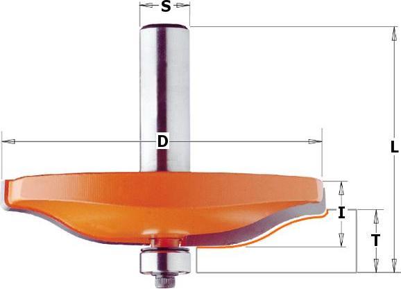 Produktbild CMT Abplattfräser mit rodam. HM S 12 D 89 x 15 (B2)