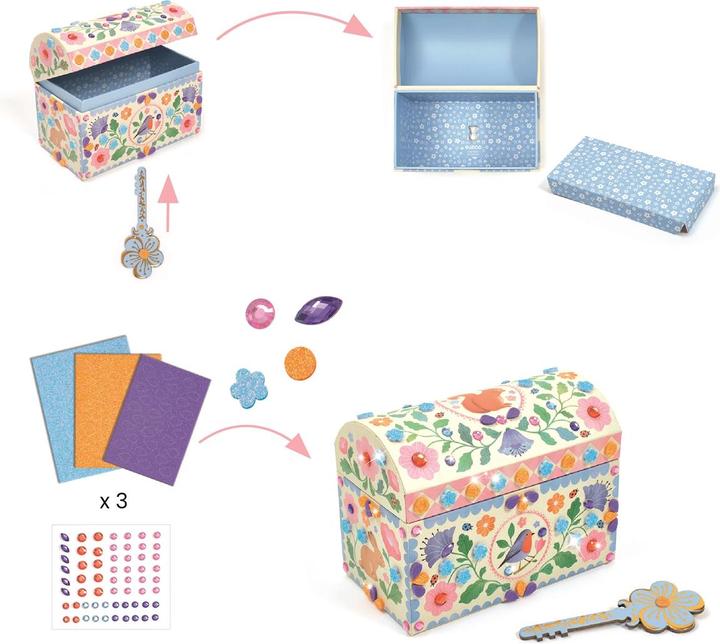 Produktbild Djeco DIY - Schatztruhe Kostbare Schätze