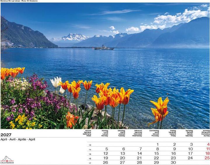 Produktbild Schweiz-Suisse-Svizzera-Switzerland 2027 (40 x 31 cm)