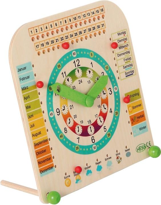 Produktbild Hess Stand - Jahreszeiten - Lernuhr (Deutsch, Französisch, Italienisch, Niederländisch, Englisch, Schwedisch)