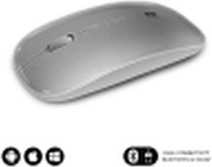 Actual product image Subblim Raton Dual Flat Rate Mouse Silver Rechargeable (Wireless)