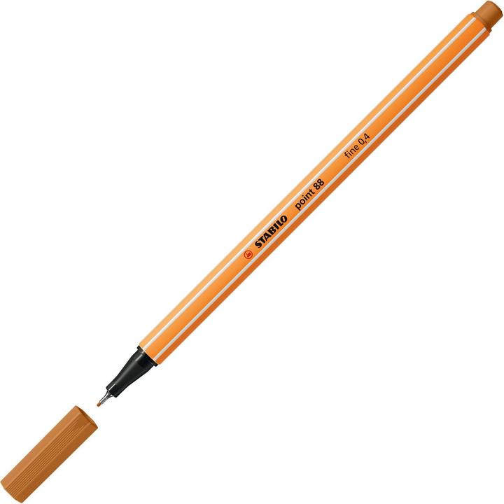 Image du produit STABILO Feutres fins - point 88 - Pack de 10 - ocre foncé (Ocre foncé, 10 x)