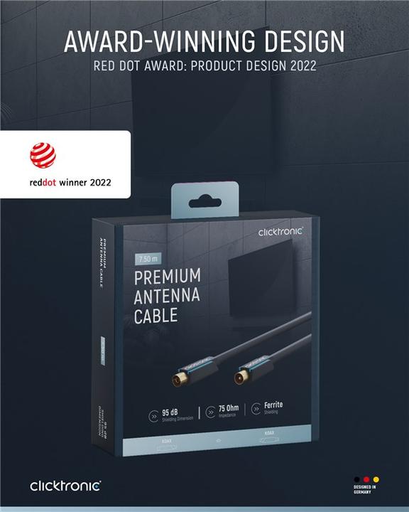 Immagine prodotto clicktronic Cavo di collegamento (95 dB, Cavi antenna)